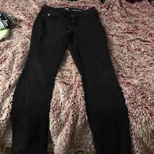 Black boot cut jeans